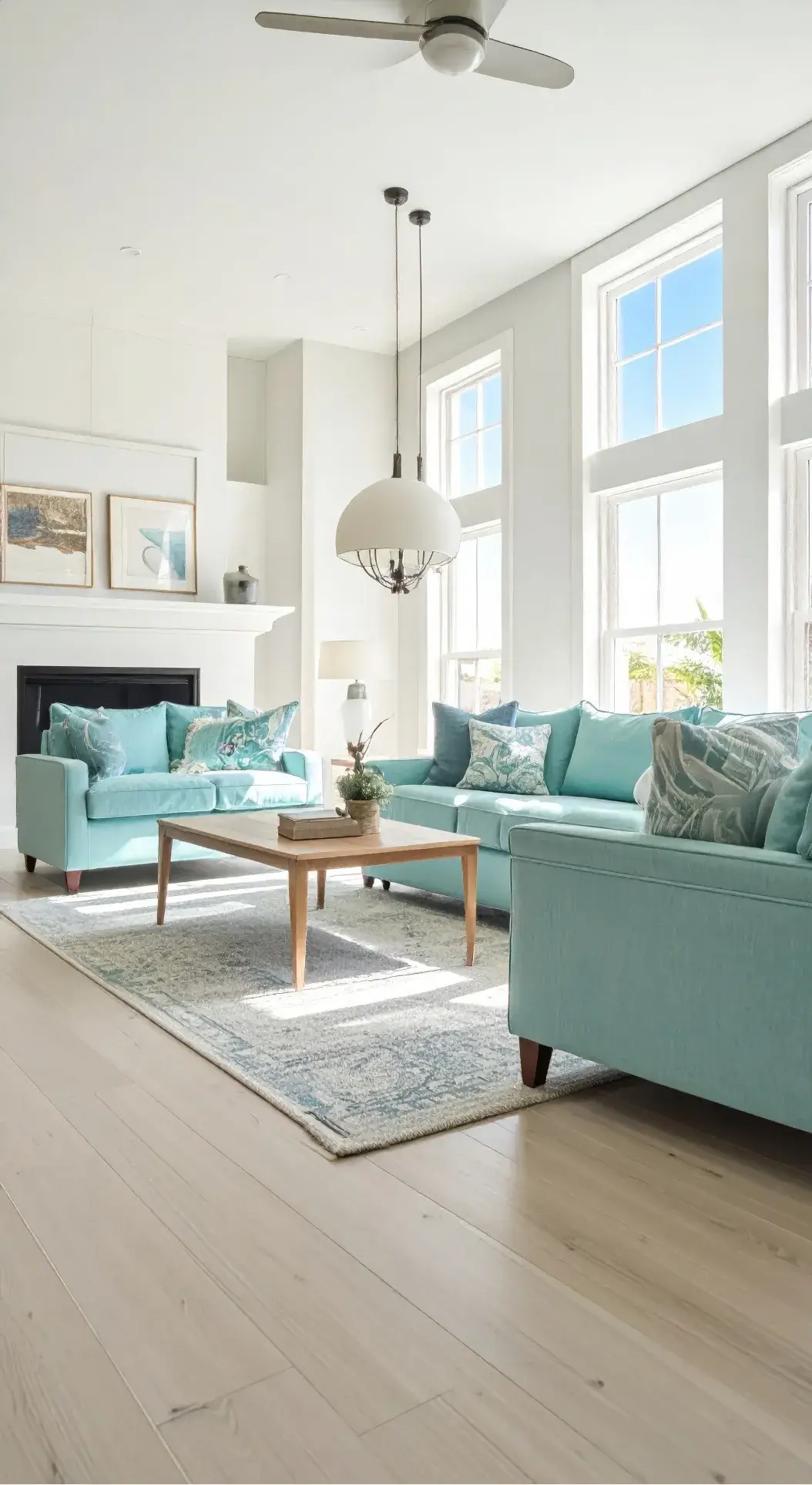 Bright and professionally cleaned living room by Rebound Cleaning Services showcasing attention to detail and consistent results